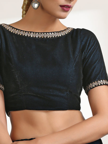 Dhiyona ST Velvet Blue Blouse