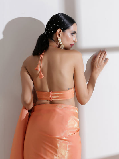 Dhiyona ST Blouse - Pink Golden hour Ring Blouse