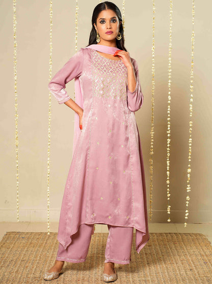 Women Velvet Ethnic Kurta Set