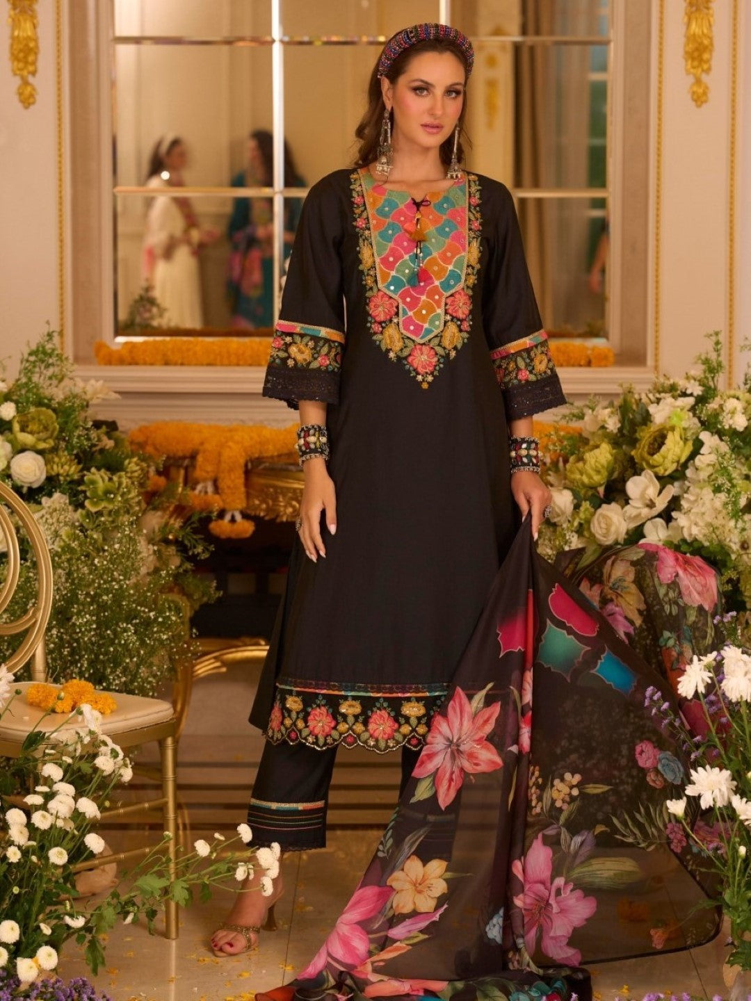 Nazia Jade Embroidery Full Work Suit Set