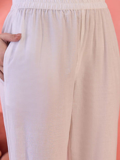 Printed Pure Cotton Kurta Trouser With Dupatta