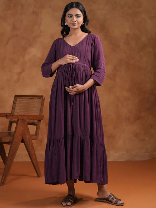 Dhiyona AY Women's Fit & Flared Maternity Ethnic Dresses