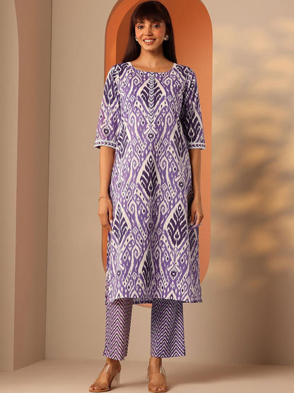 Women Ethnic Motifs Printed Regular Kurta with Trousers