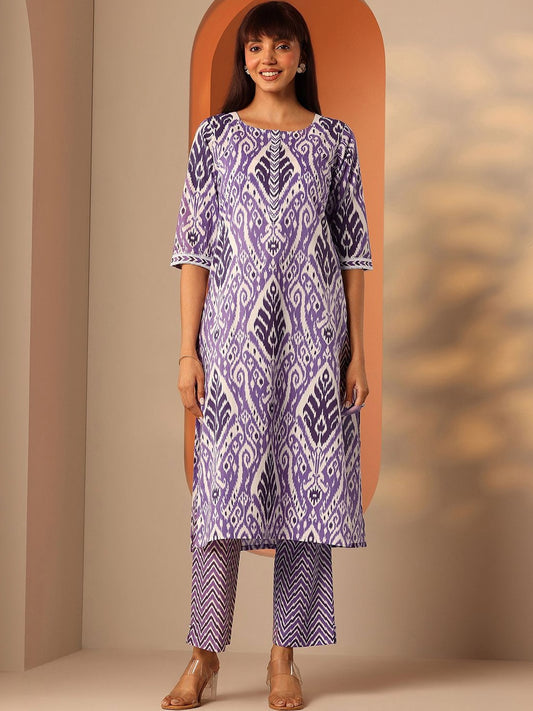Women Ethnic Motifs Printed Regular Kurta with Trousers
