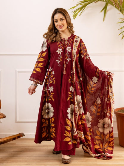 Karen Mulberry Cotton Suit Set