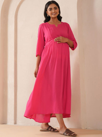Dhiyona AY Women's Fit & Flared Maternity Ethnic Dresses