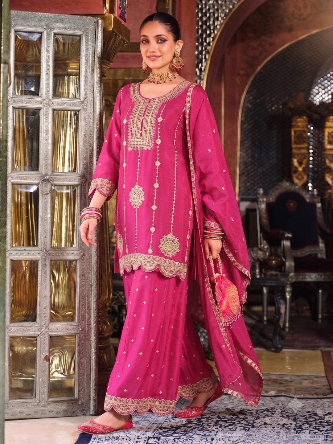 Triyaksha Rani Full Work Heavy Suit Set