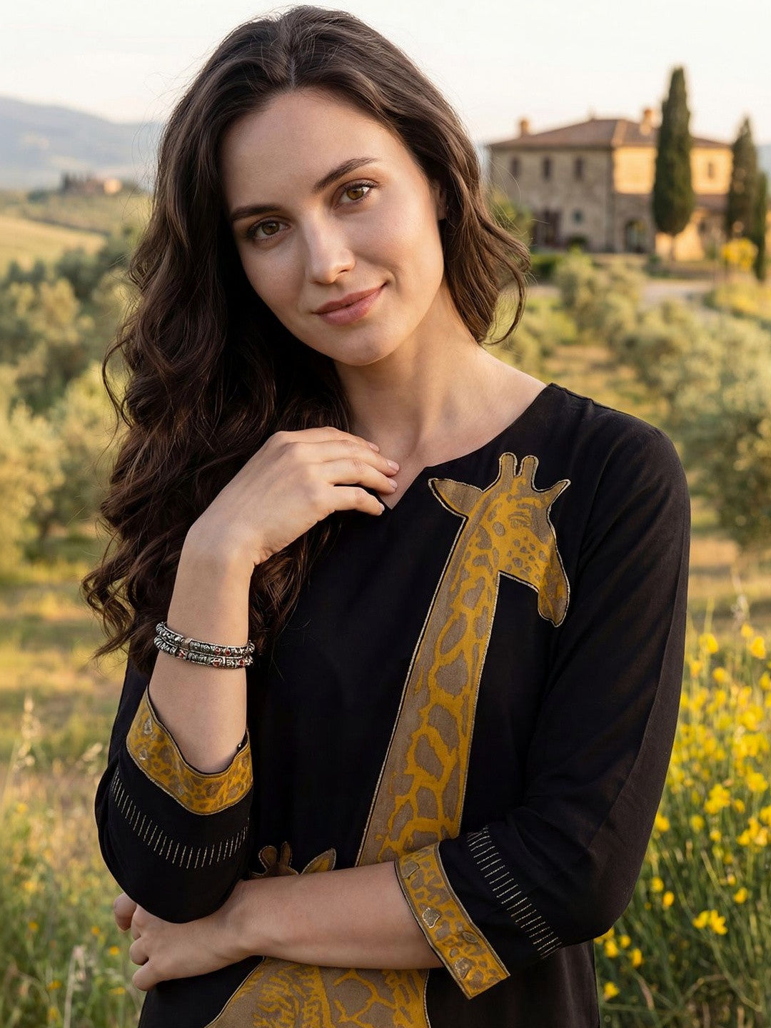 Women Animal Printed Regular Kurta with Palazzos