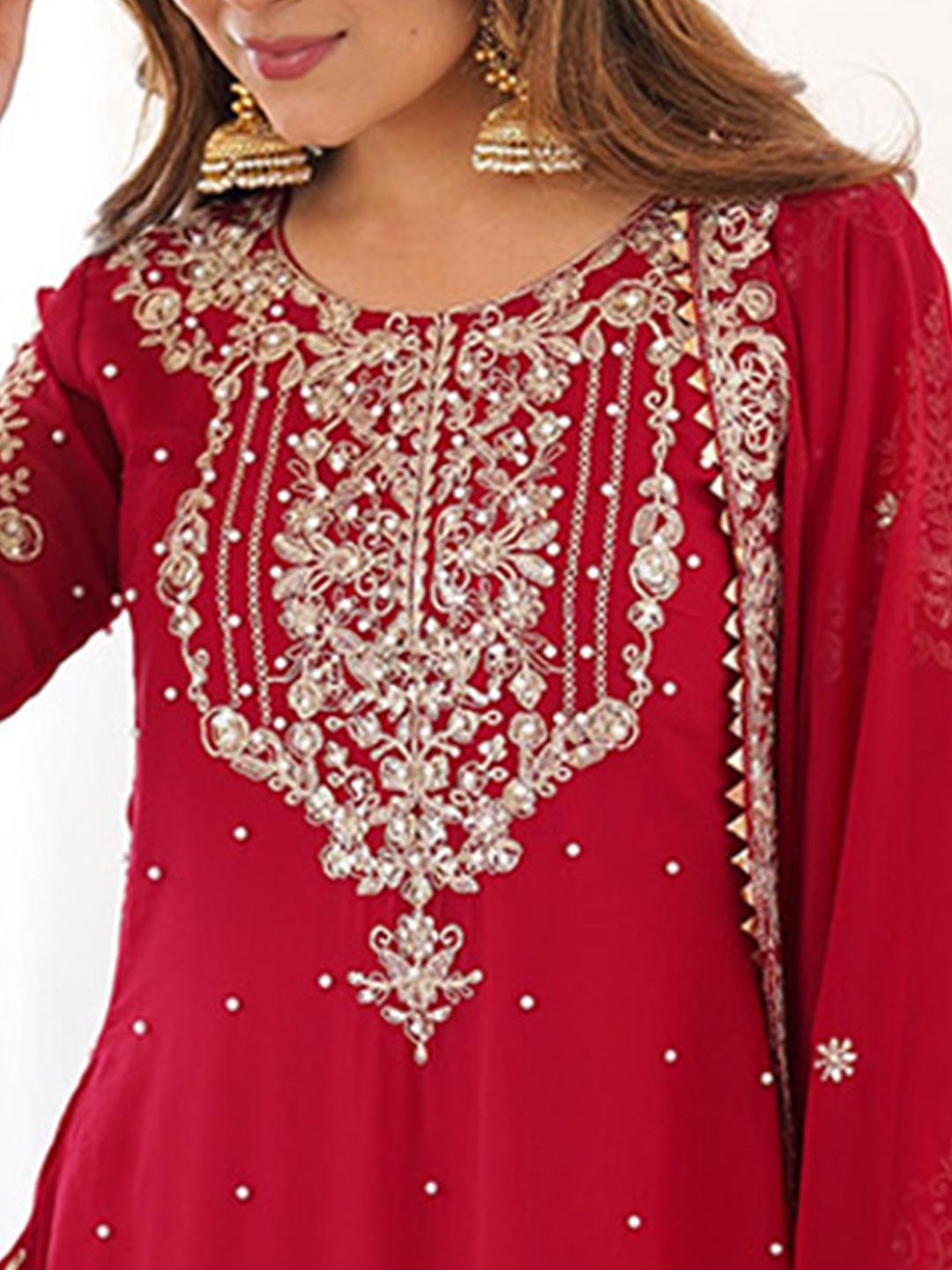 Dhiyona KL Women Ethnic Motifs Printed Kurta with Sharara & Dupatta