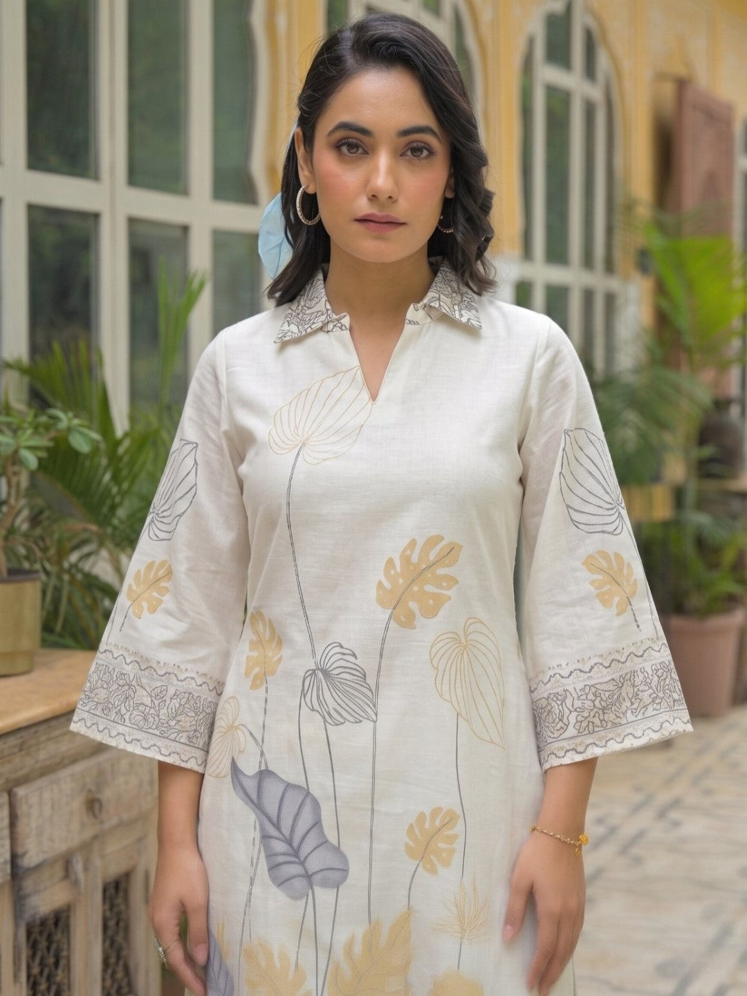 Dagdai Dove cotton printed co-ord set