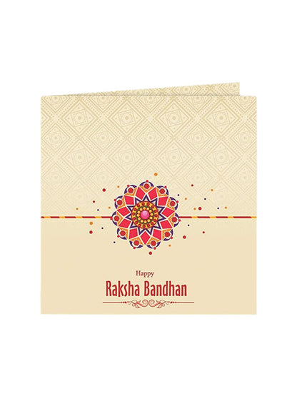Dhiyona Unisex Set Of 2 Beaded Thread Rakhi