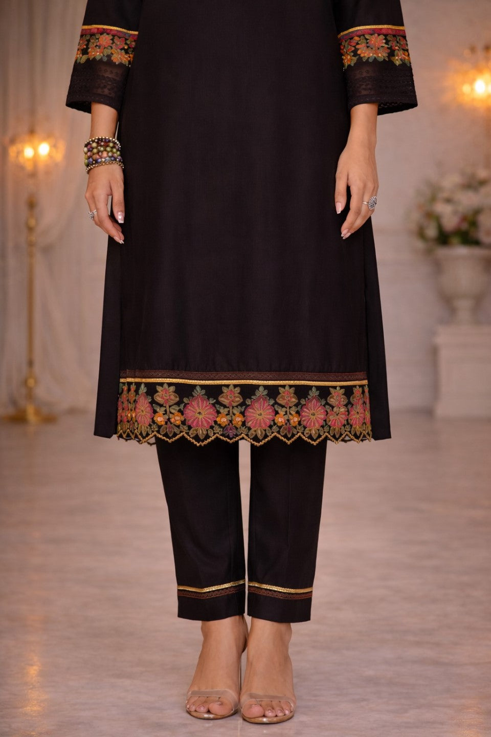 Nazia Jade Embroidery Full Work Suit Set