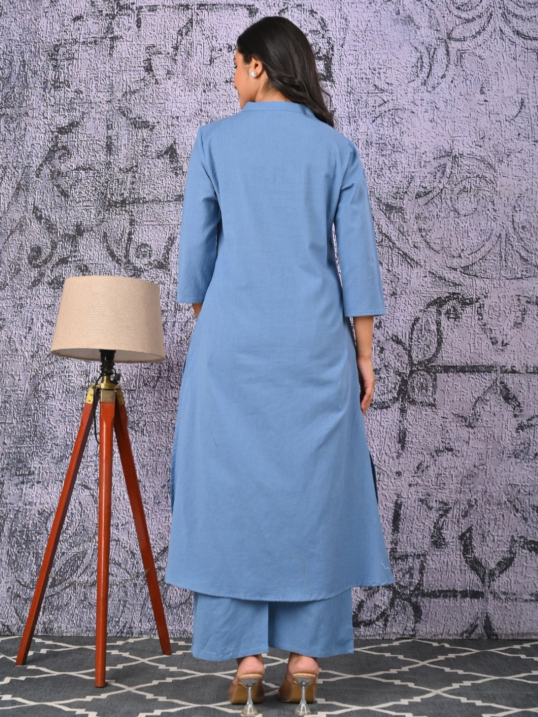 Rajhans Sky Embroidery Kurta Pant Set