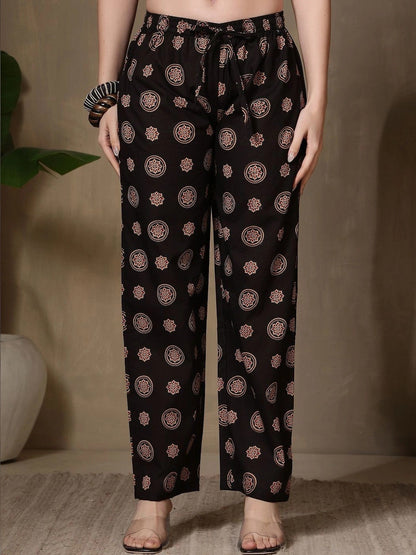 Women Ethnic Motifs Printed Regular Pure Cotton Kurta with Trousers & With Dupatta