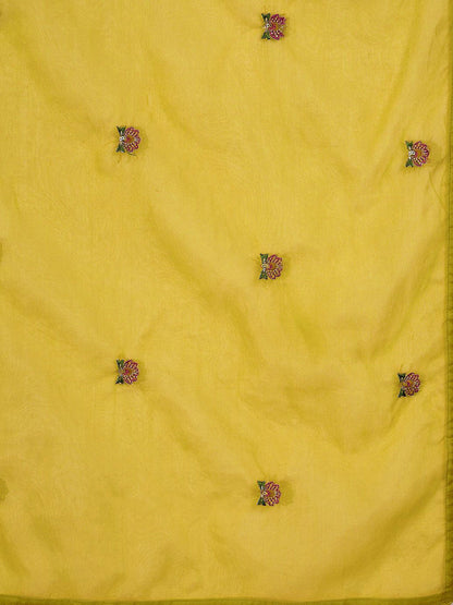 Women Floral Embroidered Kurta with Trousers & Dupatta