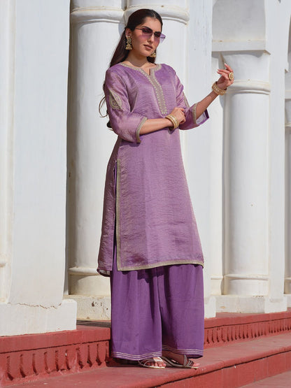 Dhiyona HOP Fendi Kurta with Sharara Pants & Organza Dupatta