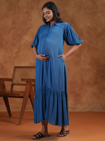 Dhiyona AY Women's Fit & Flared Maternity Ethnic Dresses