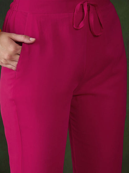 Women Floral Embroidered Kurta with Trousers & Dupatta