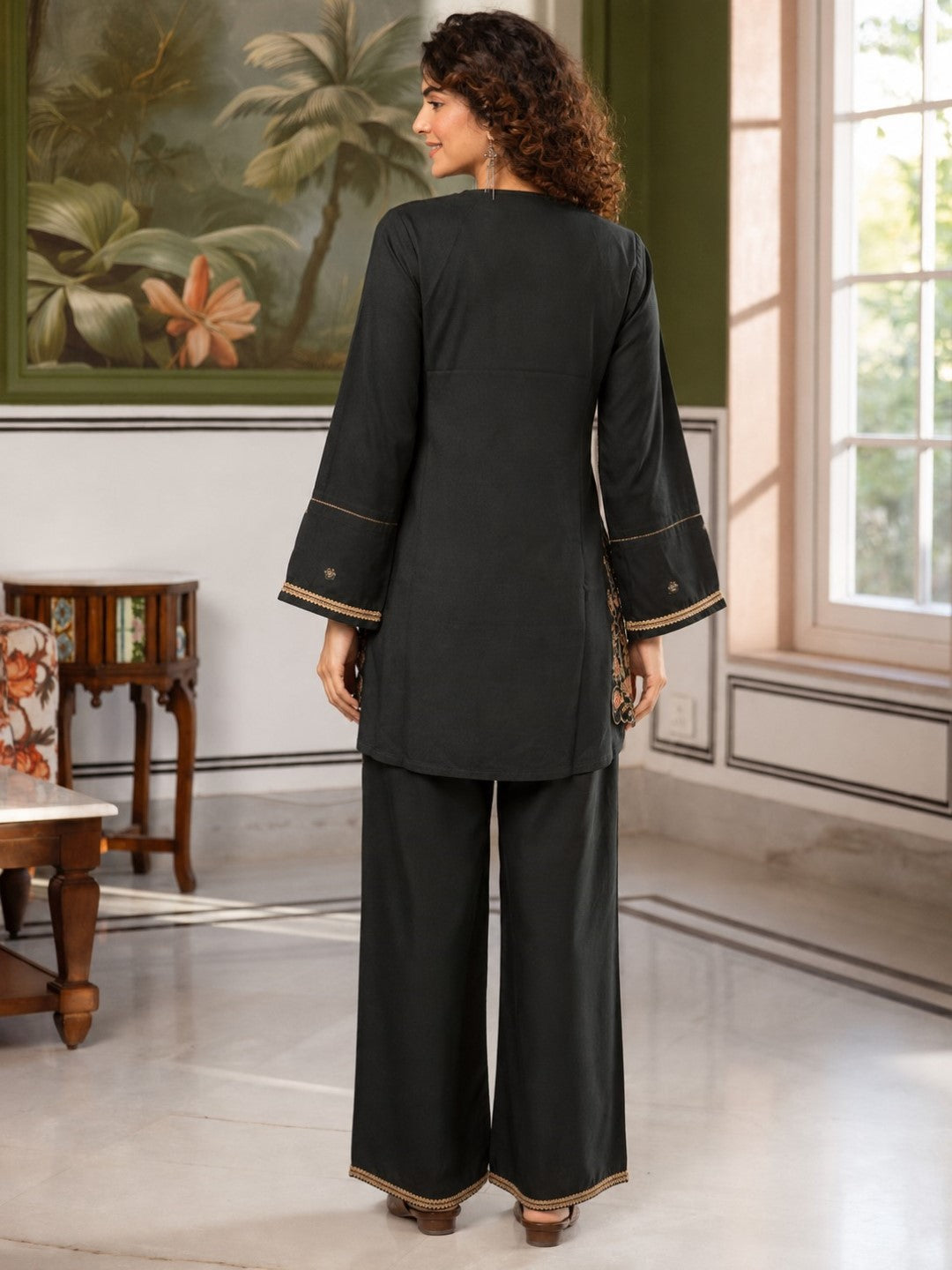 Karen Spruce Embroidery Cotton Co-ord Set