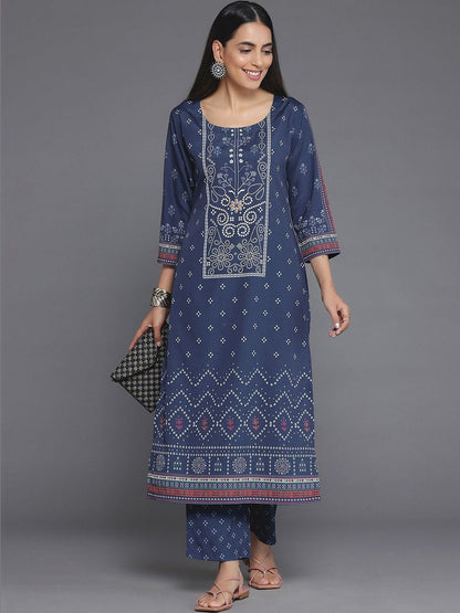 Women Ethnic Motifs Printed Regular Kurta with Trousers