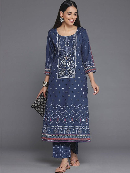 Women Ethnic Motifs Printed Regular Kurta with Trousers