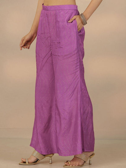 Dhiyona LL Women Floral Printed Regular Gotta Patti Kurta with Palazzos & With Dupatta