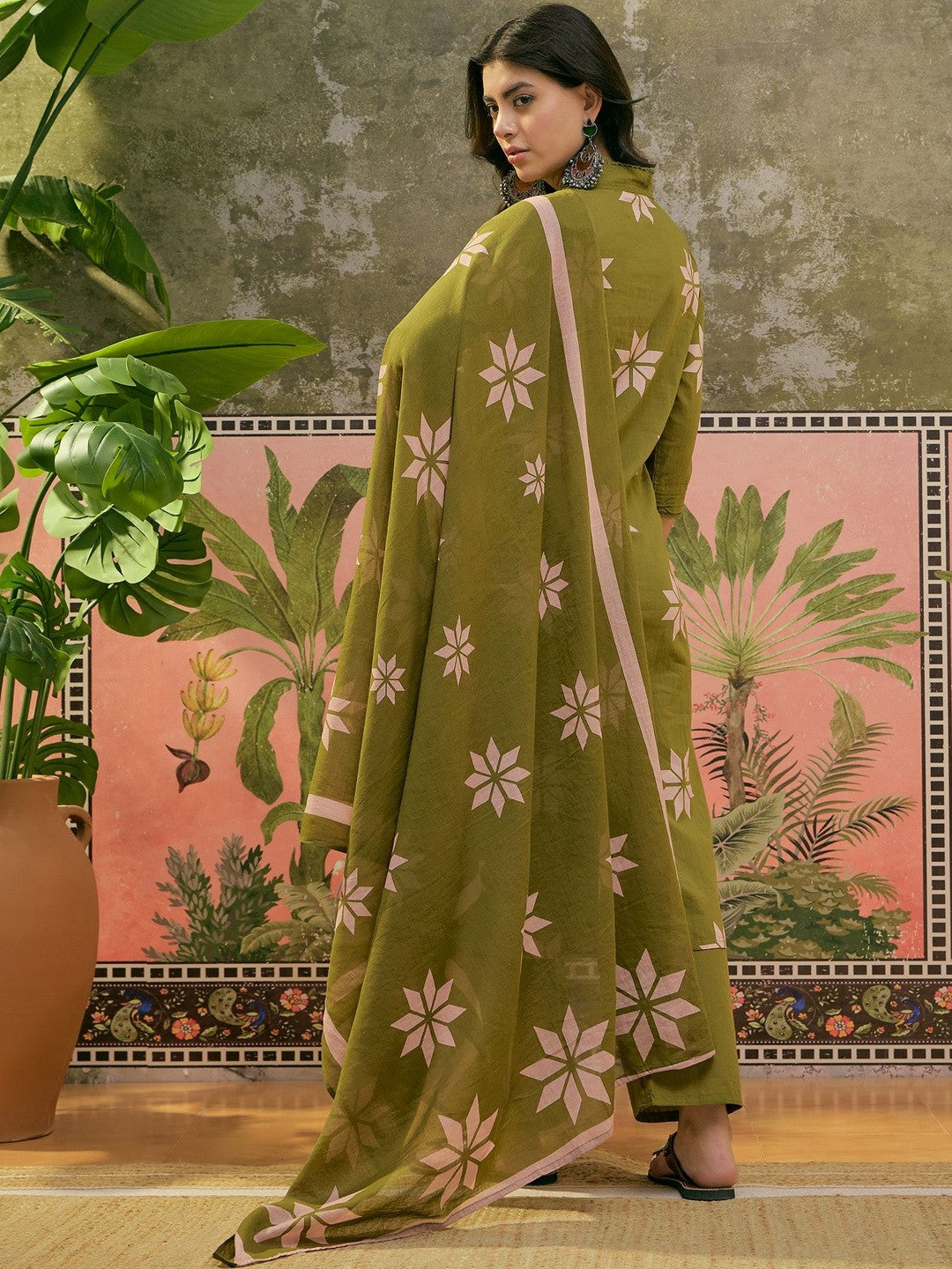 Printed Kurta & Trouser With Dupatta