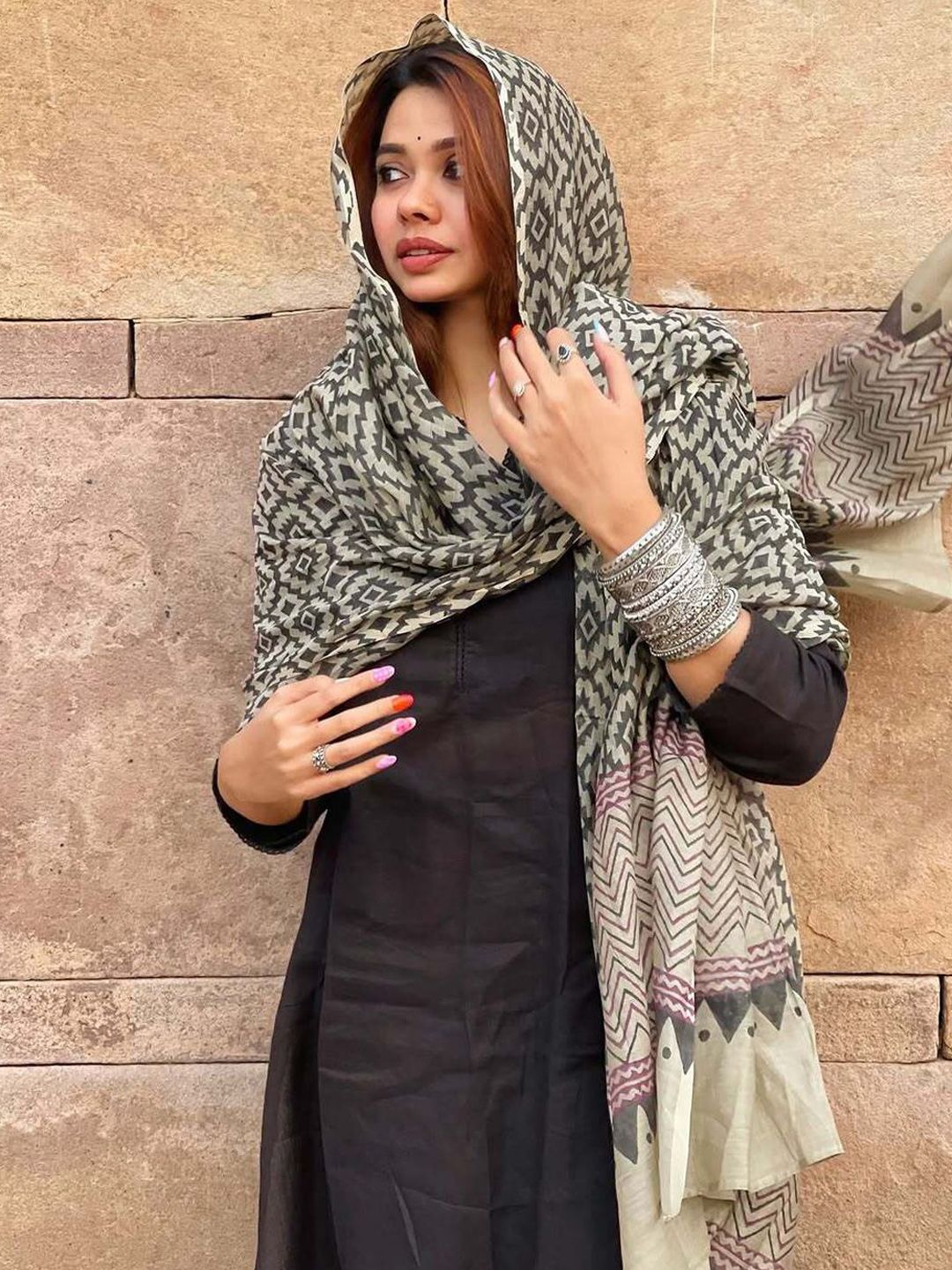 Dhiyona KL Straight Kurta with Palazzo & Dupatta