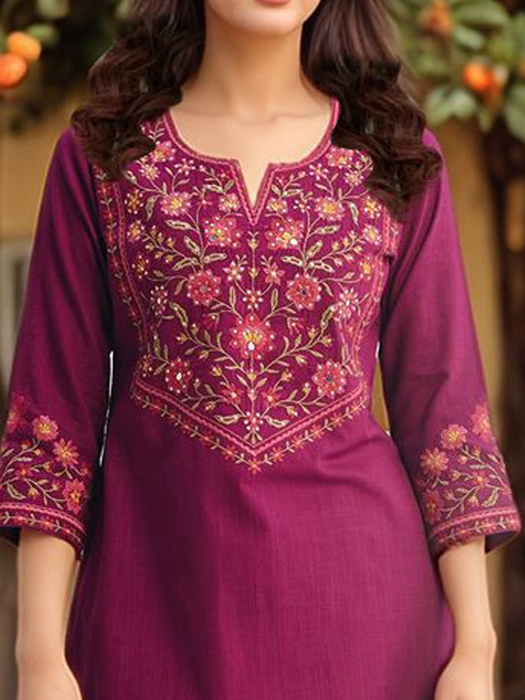 Dhiyona KL Women Ethnic Motifs Embroidered Kurta with Trousers & Dupatta