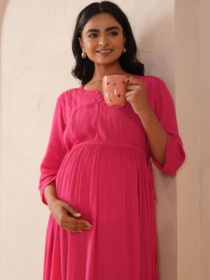 Dhiyona AY Women's Fit & Flared Maternity Ethnic Dresses