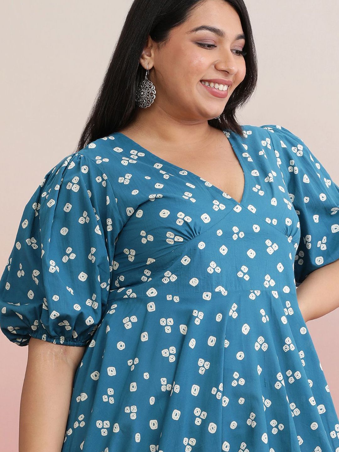 Dhiyona AY Women's Floral Print A-Line Kurta