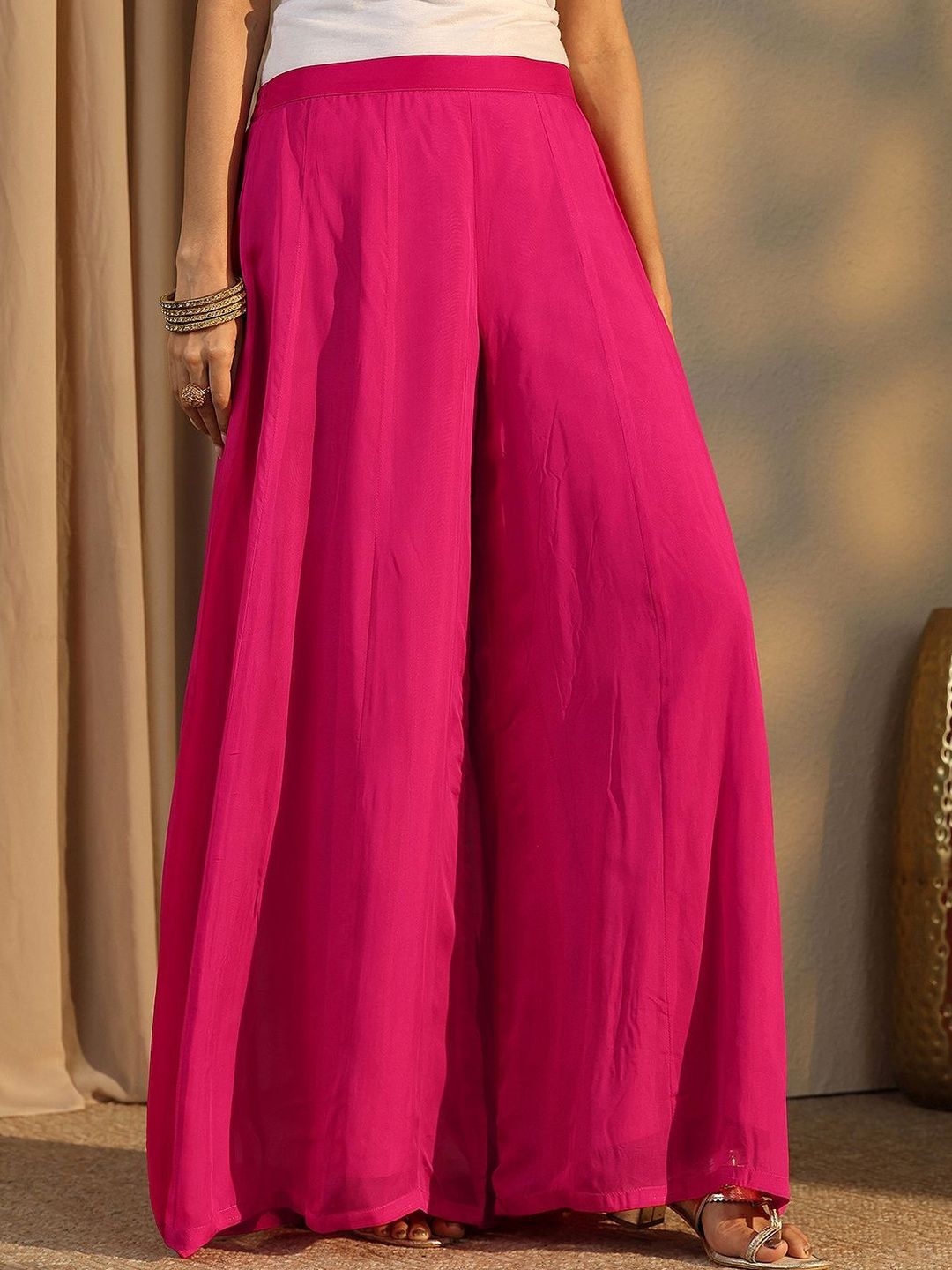 Dhiyona LL Women Ethnic Motifs Embroidered Regular Kurta with Palazzos & With Dupatta