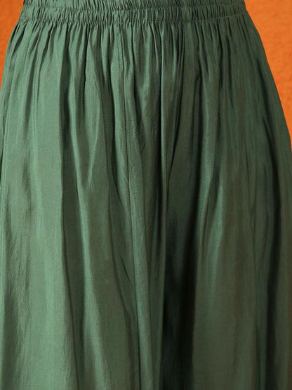 Dhiyona SN Embroidered Kurta With Palazzos & Dupatta