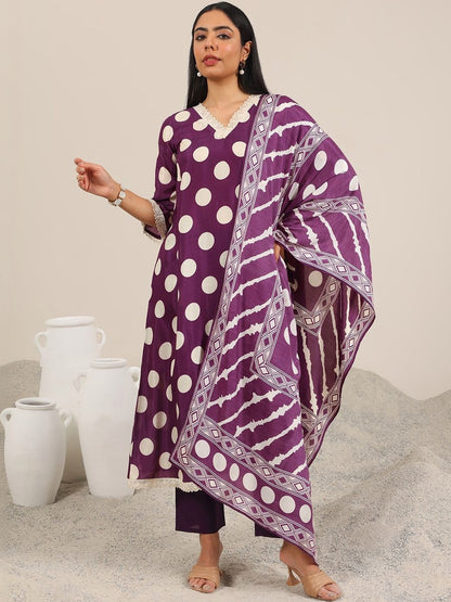 Women Floral Printed Regular Kurta with Trousers & With Dupatta