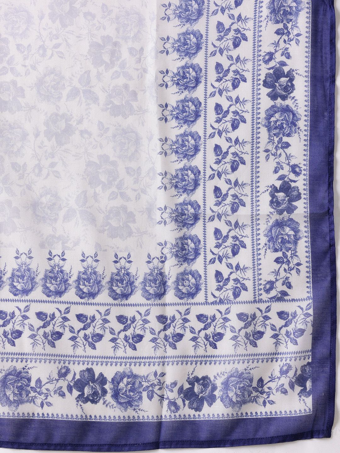 Dhiyona AN Women Floral Printed Pleated A-Line Kurta with Sharara & Dupatta