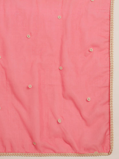 Dhiyona KL Ethnic Motifs Embroidered Regular Thread Work Kurta with Palazzos & Dupatta