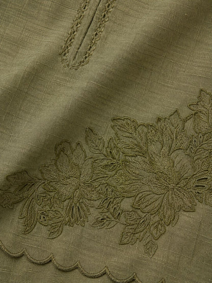 Prisha moss embroidery cotton co-ord set