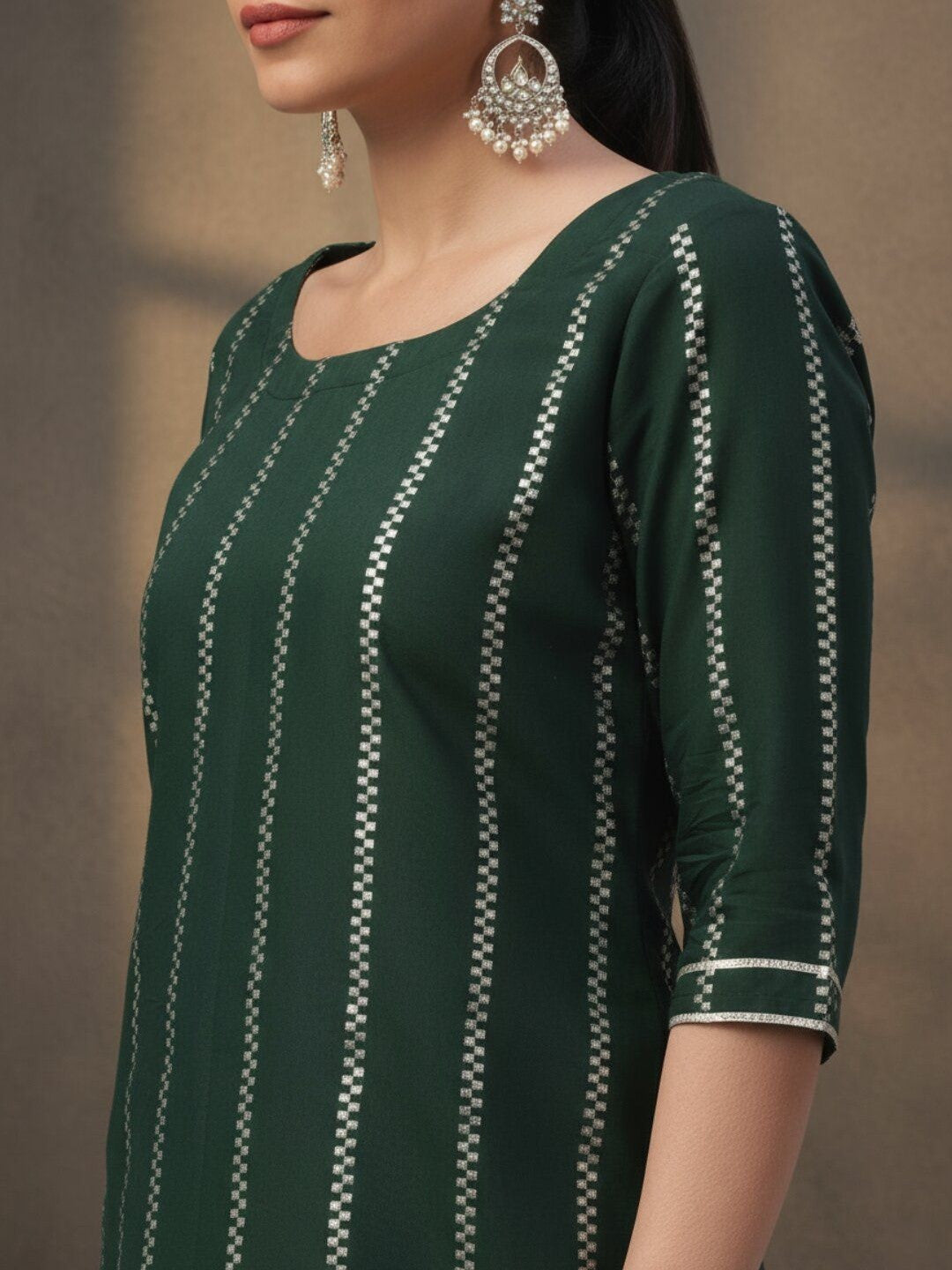 Women Ethnic Motifs Printed Regular Kurta with Sharara & With Dupatta