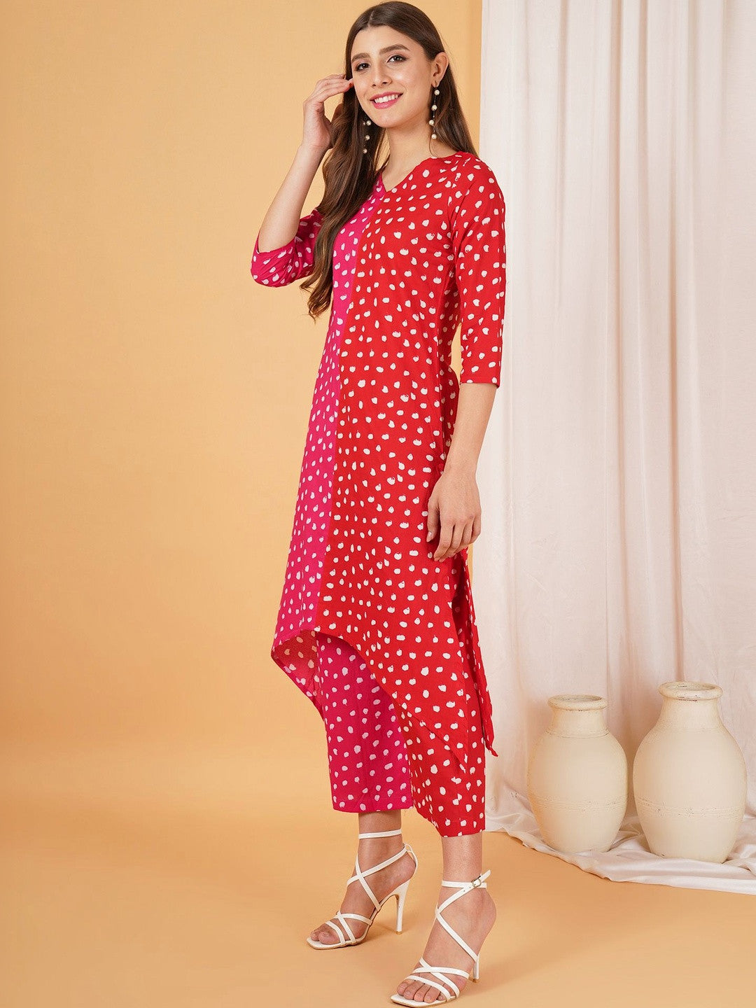 Women Printed Regular Pure Cotton Kurta with Palazzos