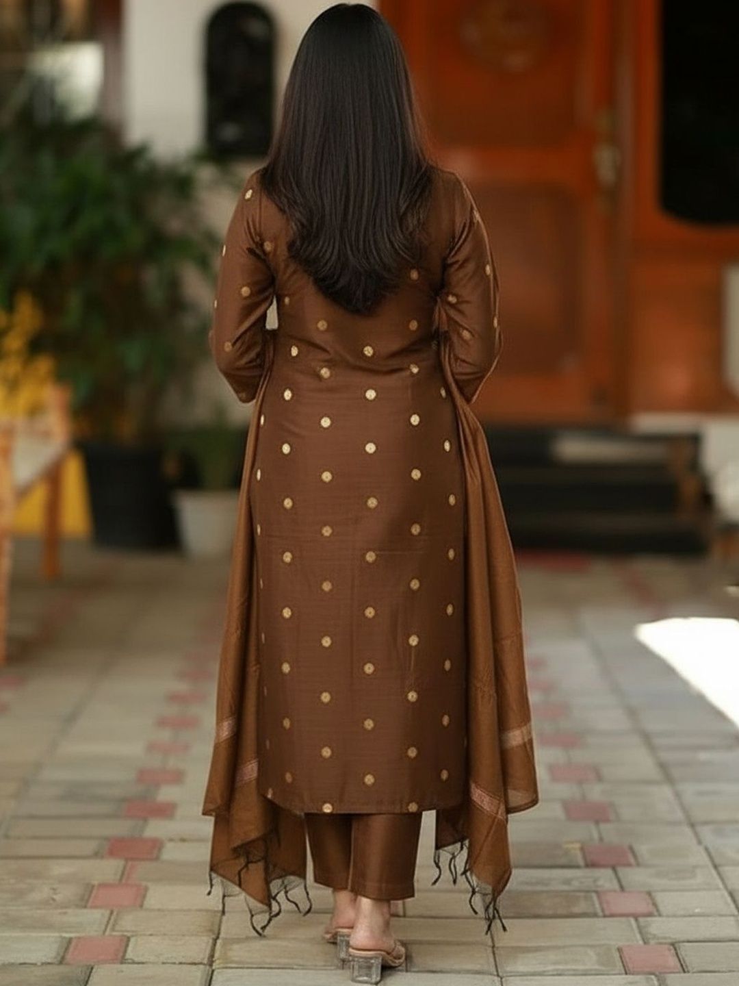 Dhiyona KL Women Regular Kurta with Trousers & With Dupatta