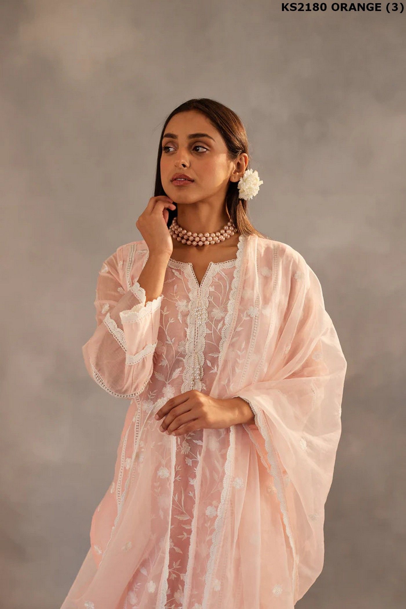 Dhiyona KL Women Floral Embroidered Regular Kurta with Palazzos & With Dupatta