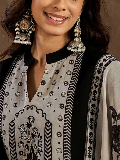 Dhiyona IN Women Floral Printed Regular Kurta with Palazzos & With Dupatta
