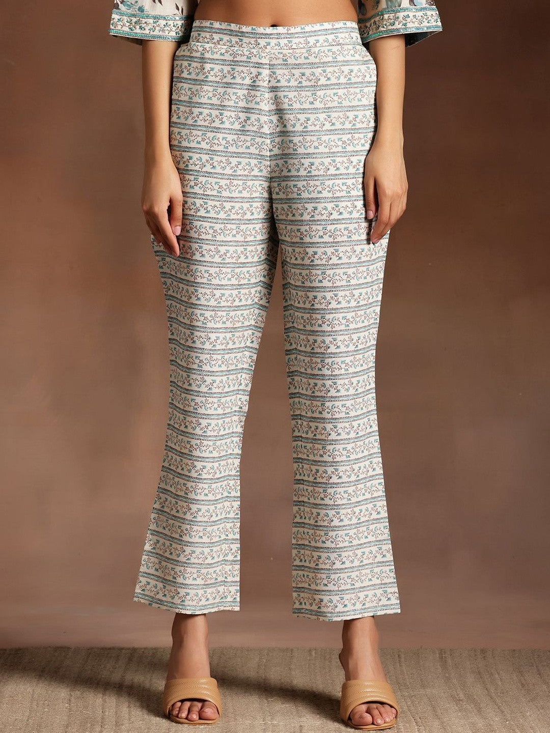 Women Floral Printed Empire Kurta with Trousers & With Dupatta
