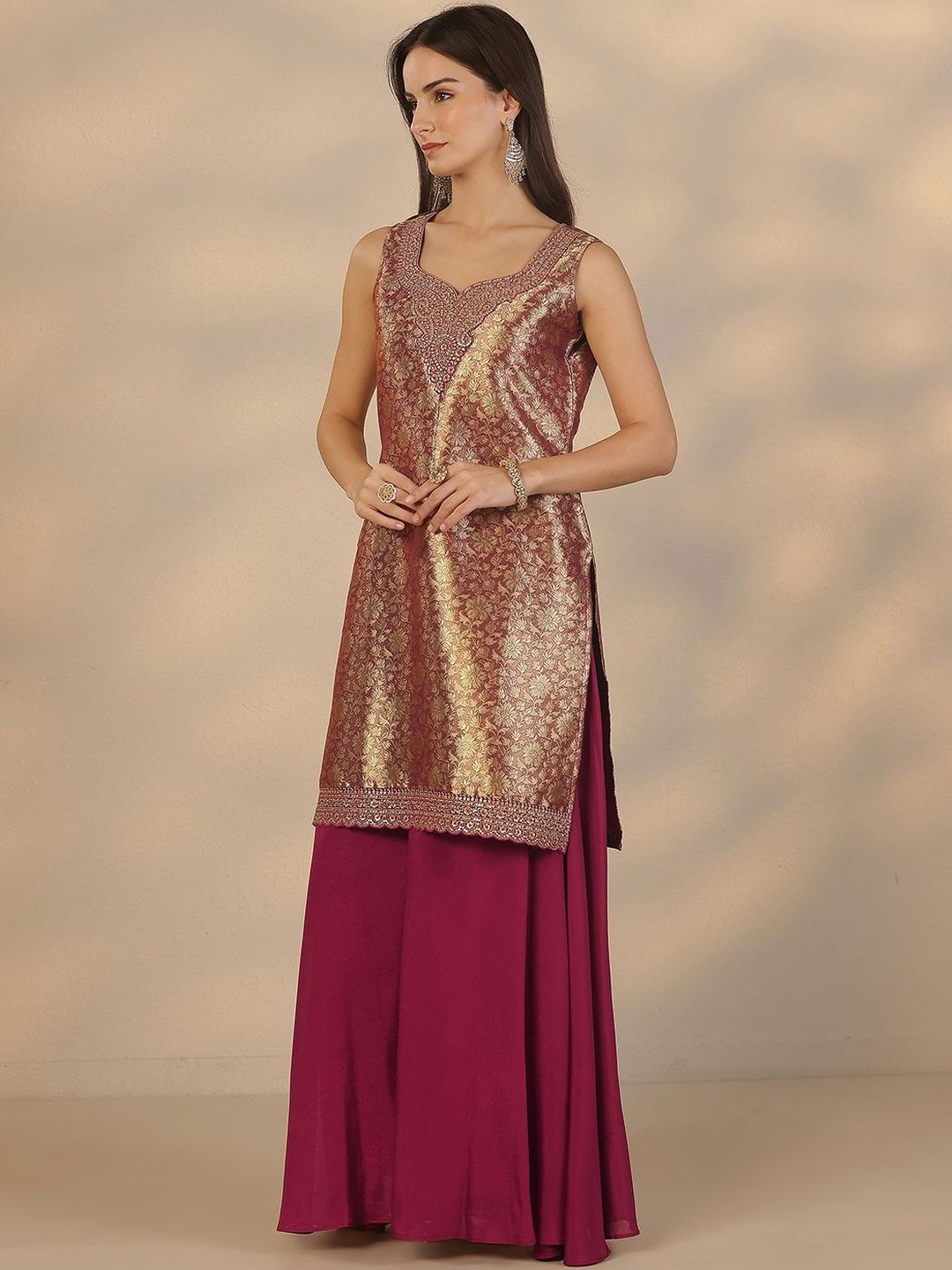 Dhiyona LL Women Regular Kurta with Palazzos & With Dupatta