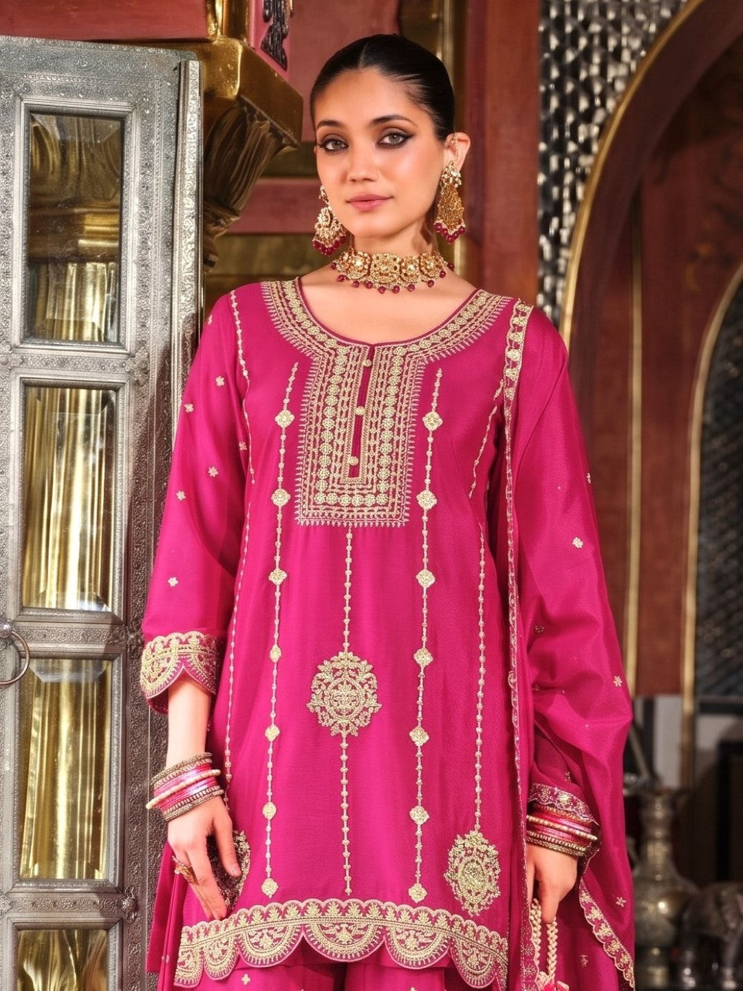 Triyaksha Rani Full Work Heavy Suit Set