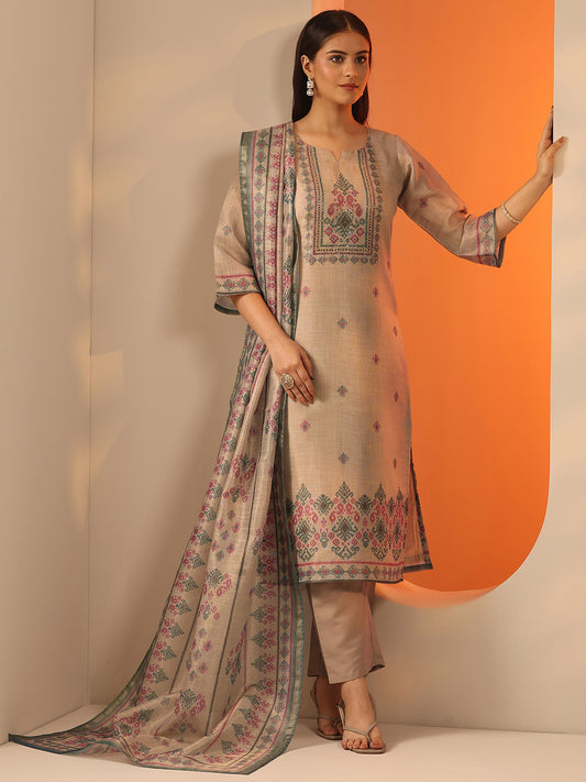 Women Ethnic Motifs Printed Regular Kurta with Trousers & Dupatta