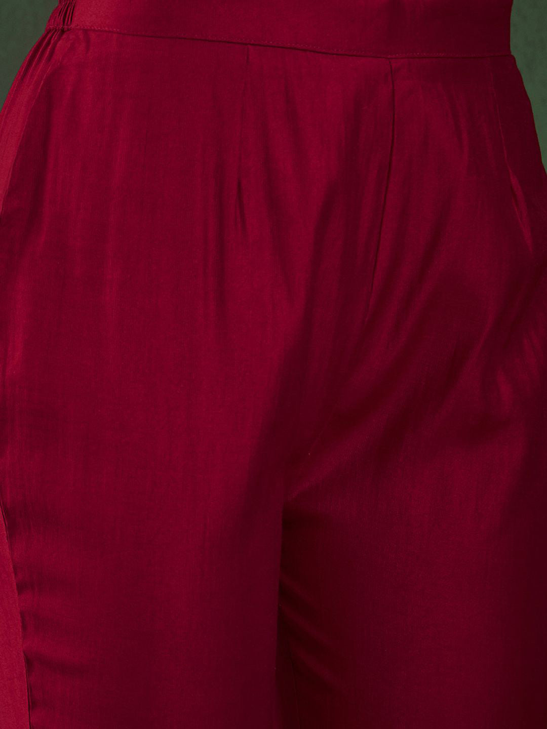 Round Neck Embroidered Straight Kurta Set