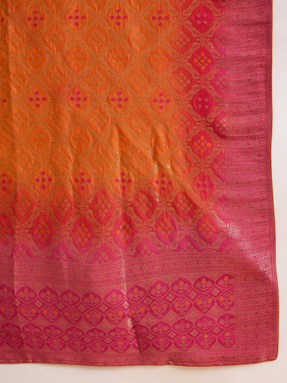 Dhiyona SN Embroidered Round Neck Kurta & Palazzos With Dupatta