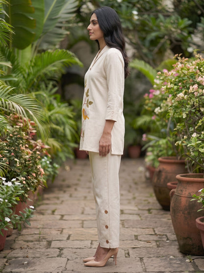 Sargi daisy embroidery co-ord set