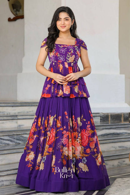 Dhiyona BN Ziana IndoWestern in Purple